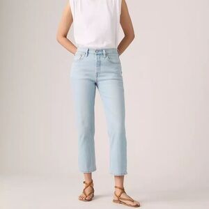 Levi's Women's 501 Crop Light Blue Jeans